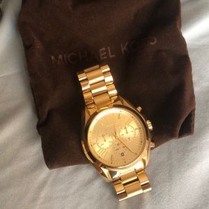 Michael Kors oversized gold watch